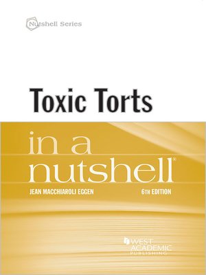 cover image of Toxic Torts in a Nutshell